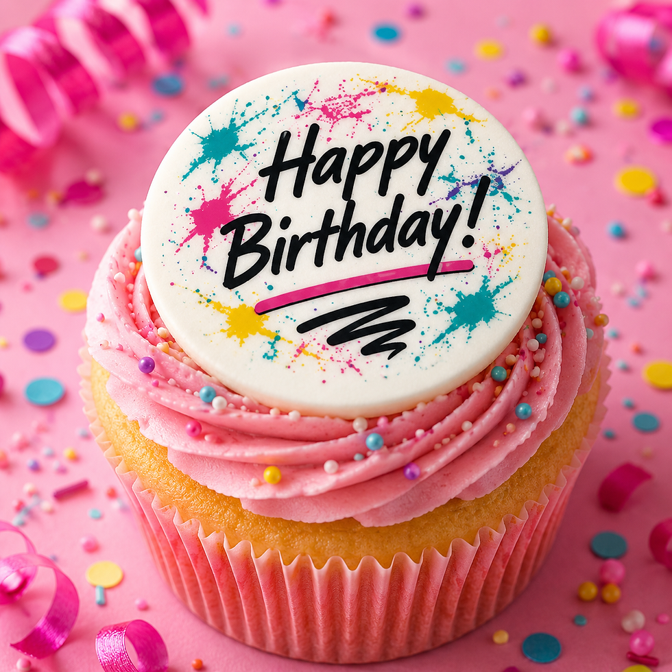Thumbnail: Retro 80s & 90s Edible Cupcake Toppers | Birthday Wafer Decorations