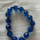 Thumbnail: Large Blue Faceted Elastic Bracelet