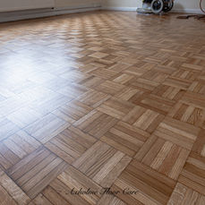 Mosaic Parquet Floor restored and finish in hardwax oil in Scunthorpe by Axholme Floor Care
