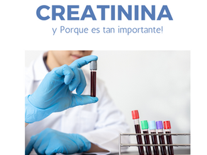 DESCUBRE QUE ES LA CREATININA Y PORQUE ES TAN INPORTANTE.