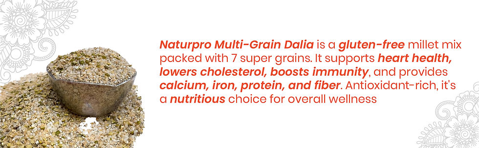 Thumbnail: Naturpro Multi-Grain Dalia (Millet porridge) - 400g (7-Grain Daliya)
