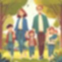 family of 4 people in park, vertical image, animated.png
