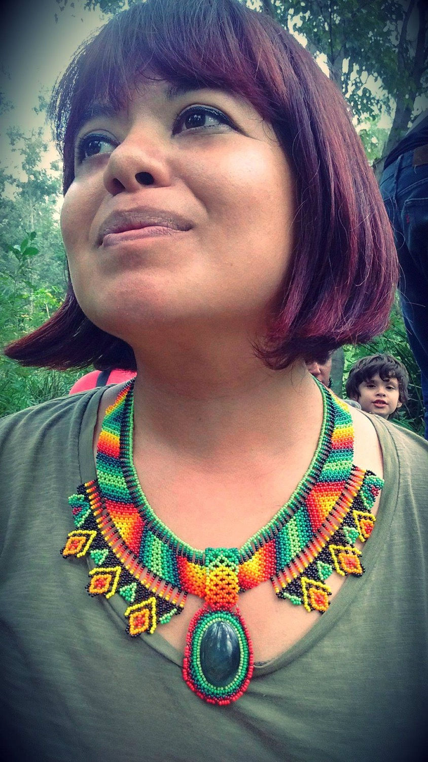 Thumbnail: Pectoral necklace special huichol arte designs 