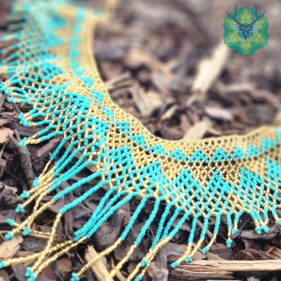 Thumbnail: Mexican indigenous royal pectoral necklace 