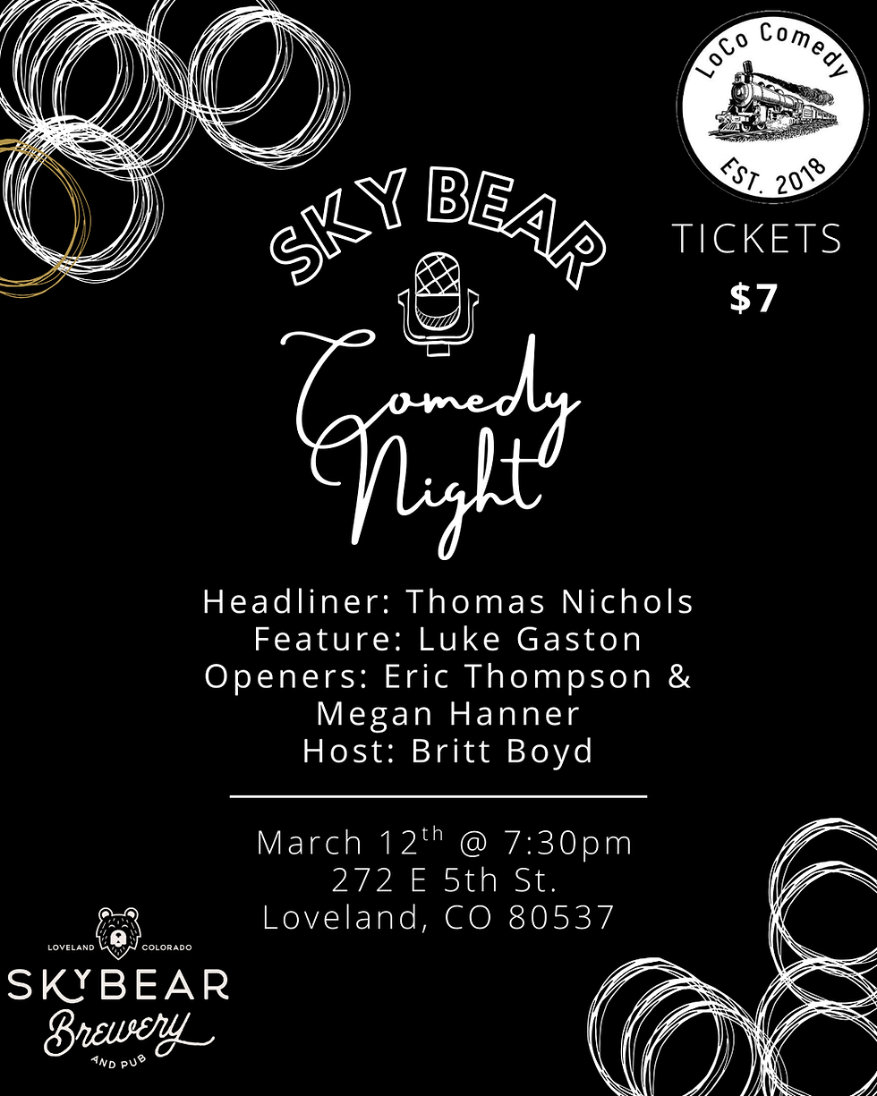 Sky Bear Comedy Night with LoCo Comedy