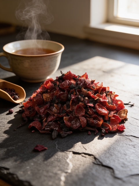Wild Berry Tea – Rose Hips, Elderberry & Hibiscus