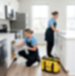 2 Women cleaning a multi-family-rental-turnover-cleaning-shadyside-pittsburgh