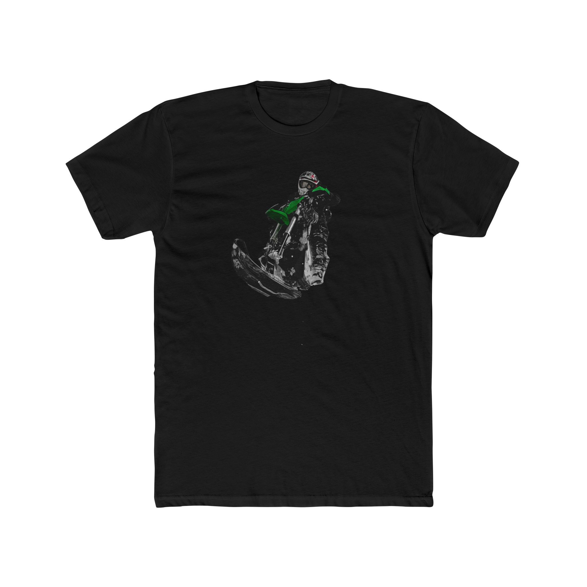 Snowmobile Rider Graphic Tee — Vintage Snowmobiling Shirt