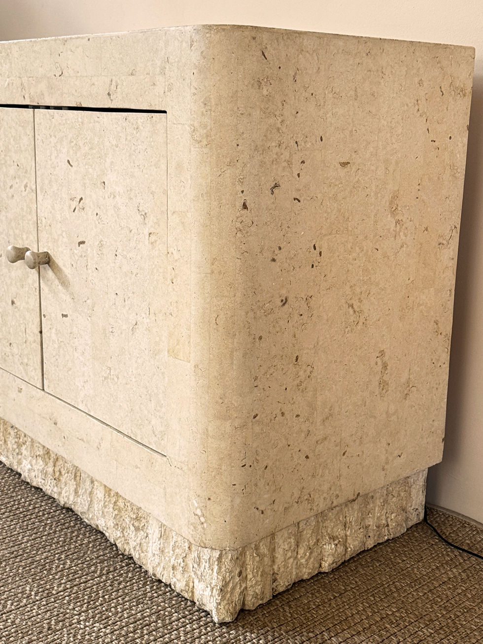 Thumbnail: Postmodern Tessellated Mactan Stone Sideboard