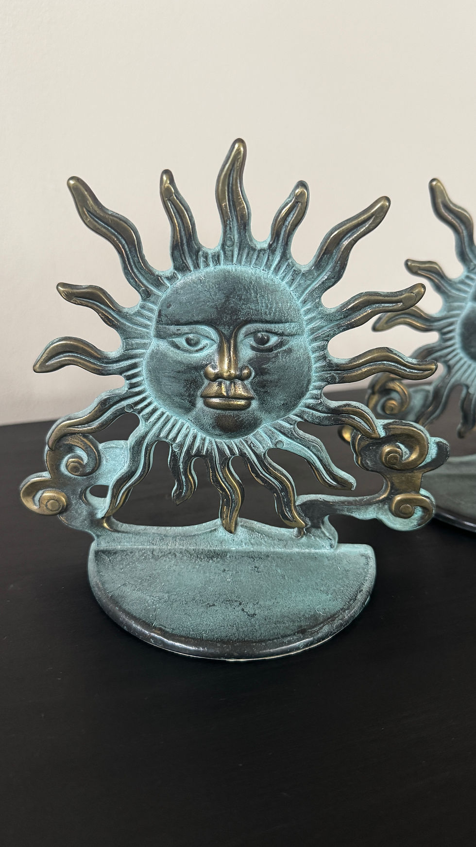 Thumbnail: Pair of Celestial Sun Bookends