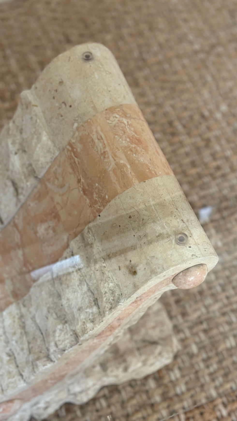 Thumbnail: Mactan stone coffee table in a grecian style, 1990's