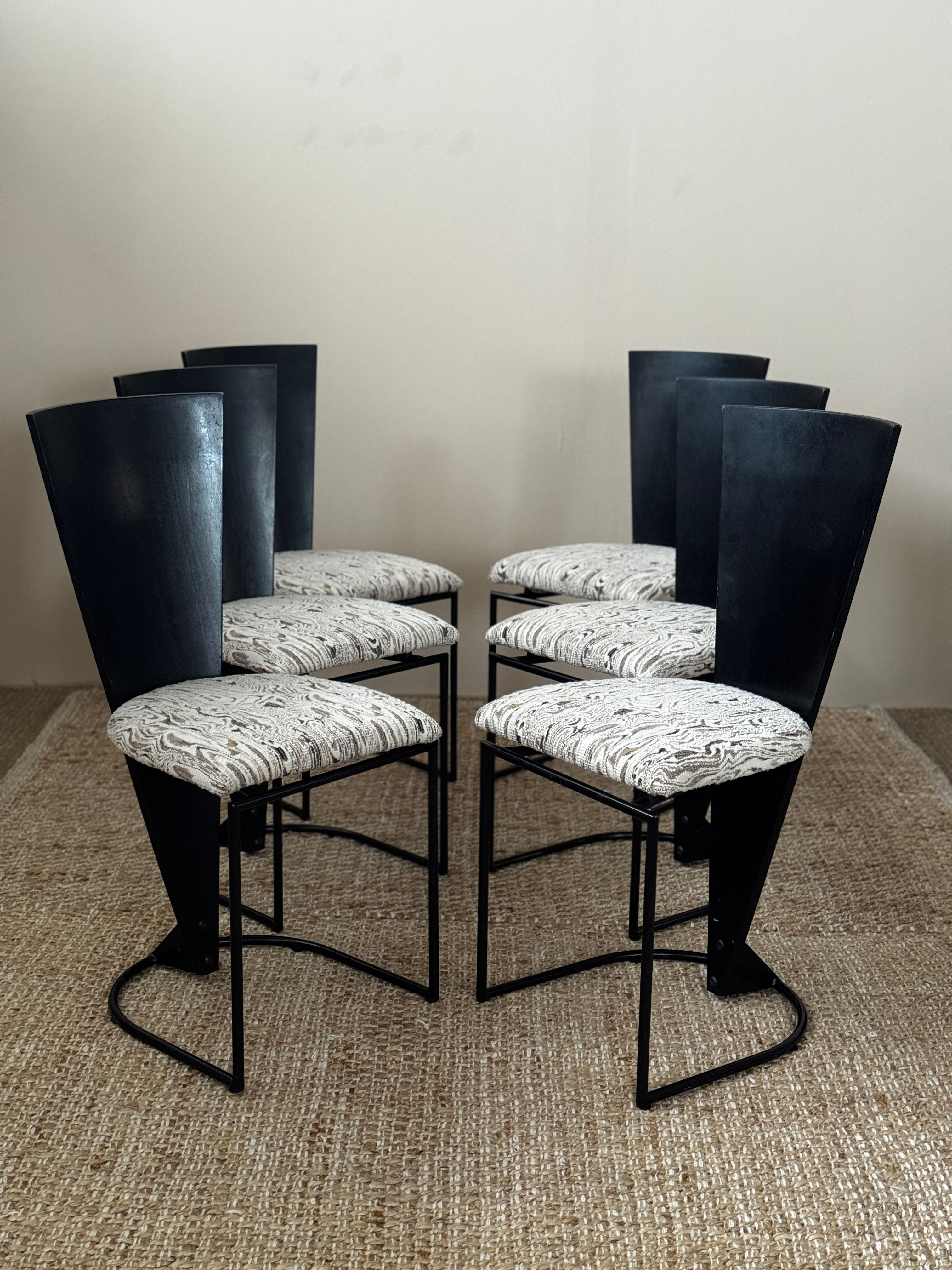 Set of 6 Postmodern Dining Chairs