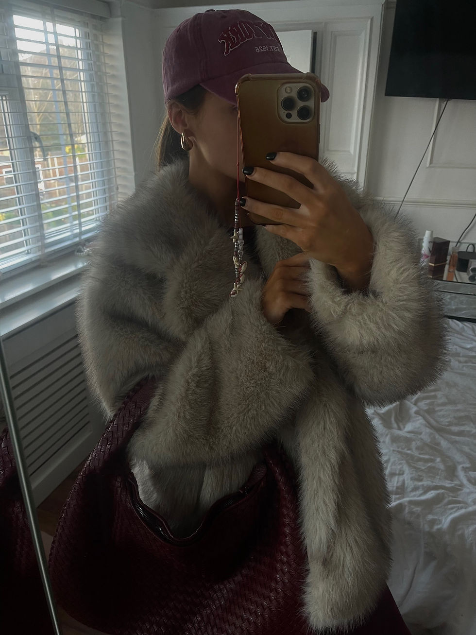 Miniatura: Gracie faux fur lapel collar jacket. (Preorder delivery 10 days) 