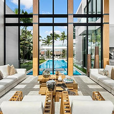High-end interior design by MO Builders featuring open-concept living, premium materials, and custom millwork in a new construction Miami residence