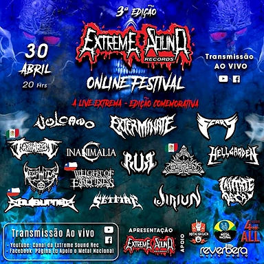 SETFIRE E WEIGHT OF EMPTINESS: Confirmadas no cast do Extreme Sound Records Online Festival