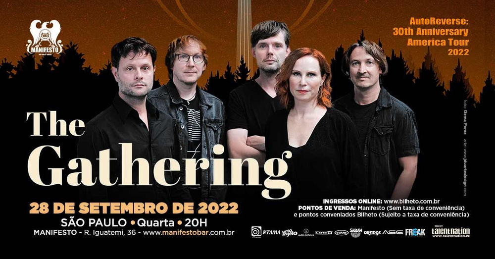 The Gathering se apresenta no Manifesto Bar dia 28 de setembro