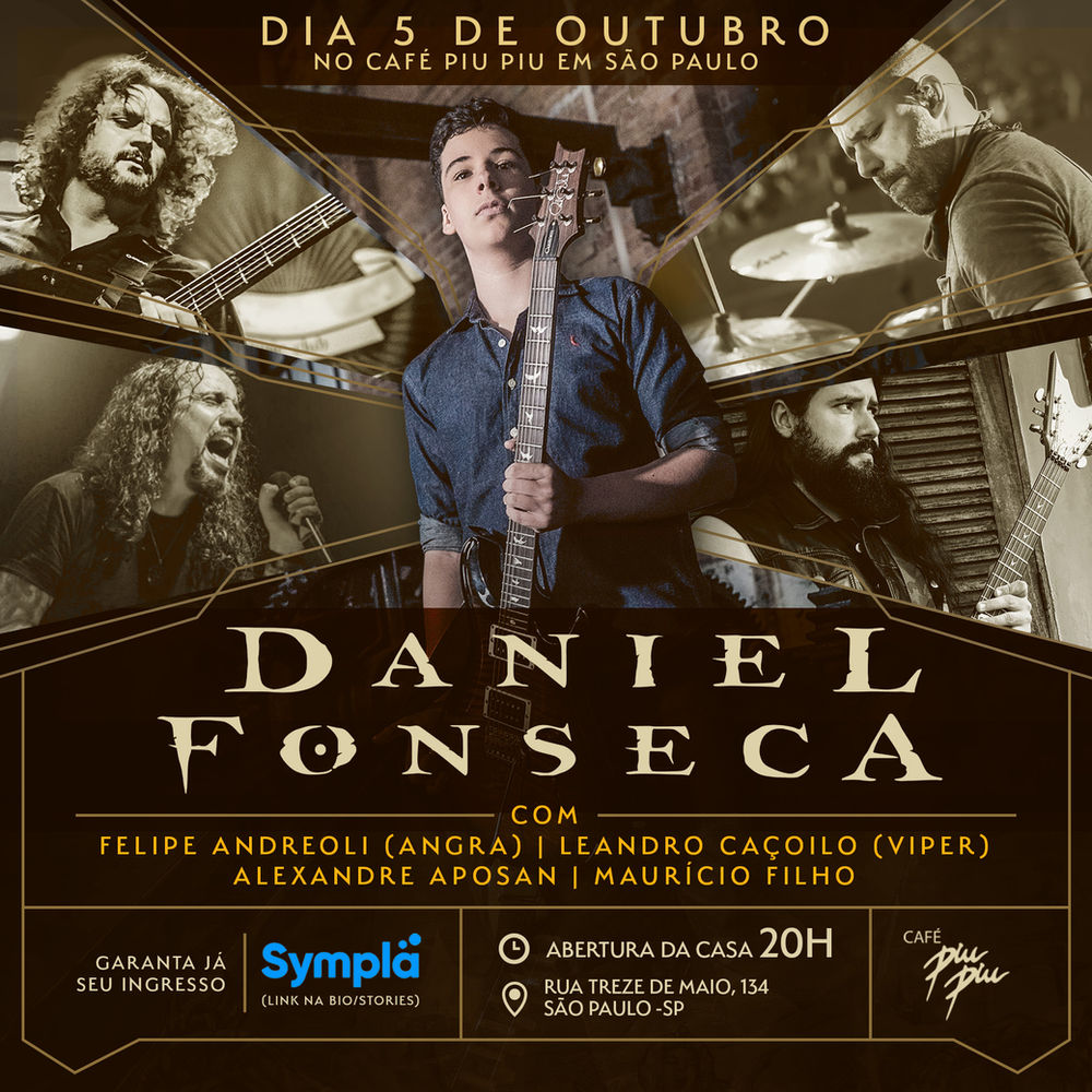 Daniel Fonseca anuncia show de estreia no Café Piu Piu em SP com participações especiais