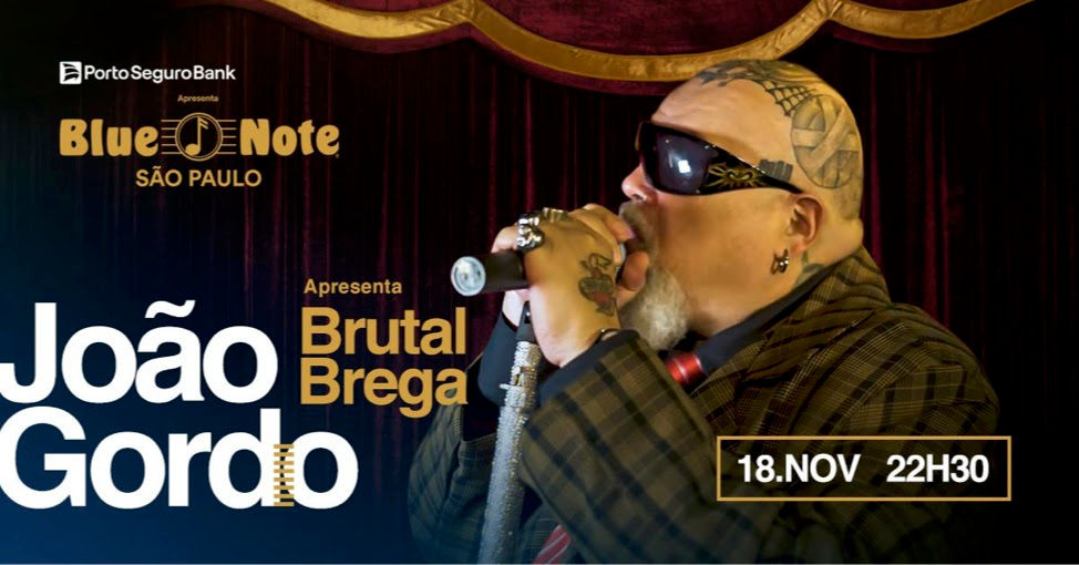 João Gordo anuncia show de lançamento do “Brutal Brega” no Blue Note