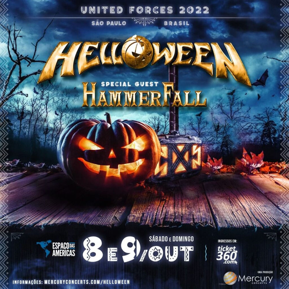 Helloween faz dois shows no Brasil com Hammerfall como convidado especial