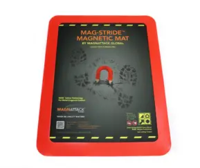 MSA Magnetics is the #1 supplier of the Magnattack® Mag-Stride Magnetic Mat, an innovative solution for controlling ferrous metal contamination in industrial environments. This durable magnetic floor mat is designed to capture and hold metal debris from footwear before it enters sensitive work zones, helping prevent contamination, protect equipment, and reduce safety risks. Ideal for workshops, manufacturing facilities, and clean zones, the Mag-Stride mat enhances workplace cleanliness and safety with every step, supporting compliance and operational efficiency.
