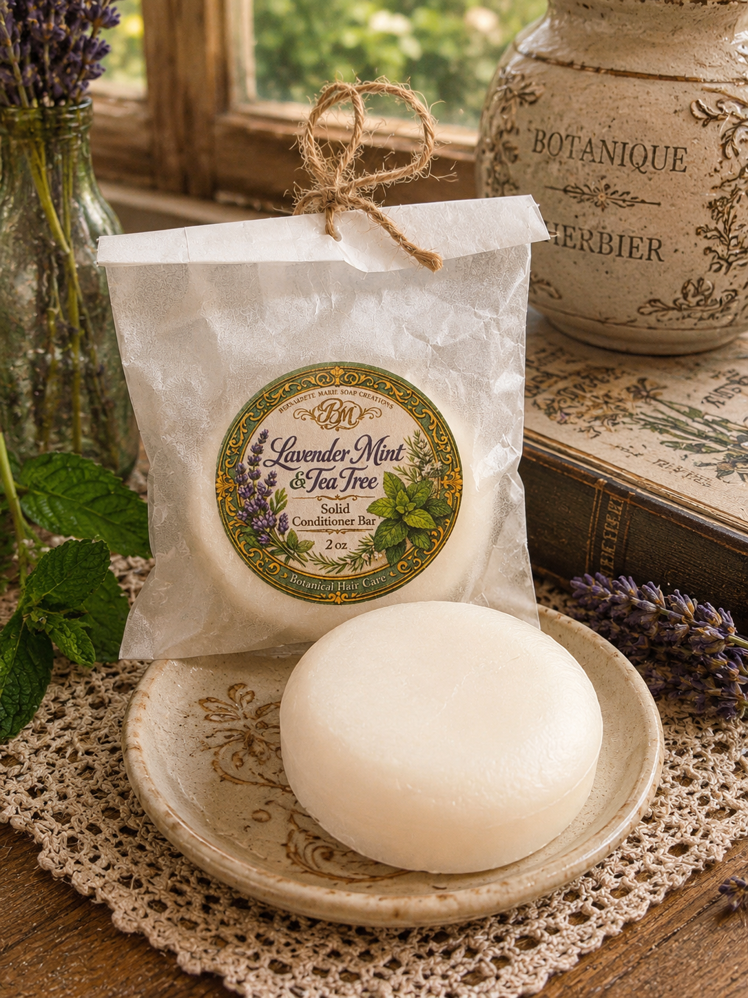 Lavender Mint & Tea Tree Conditioner Bar for hair
