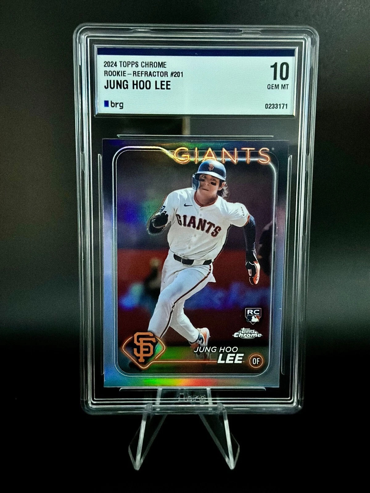[BRG 10] 2024 Topps Chrome - Jung-Hoo Lee #201 Refractor (RC)