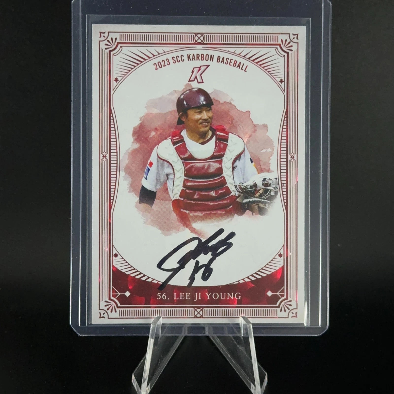 Limited 15 KBO SSG Landers Lee JiYoung On-Card Auto Card Kiwoom Heroes