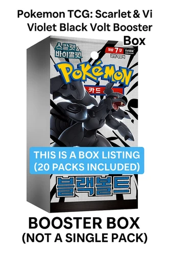 Korean Pokemon TCG] Black Volt Booster Box – Scarlet