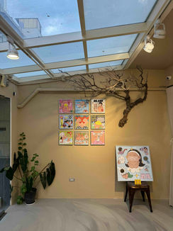 Art first, hair later. Trouble knows its priorities.