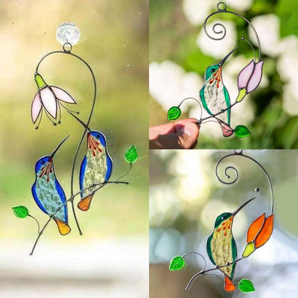 Metal Bird Wall Hanging Sculptures for Home & Garden Art