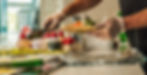 close-up of making perfect turkish kebab wrap