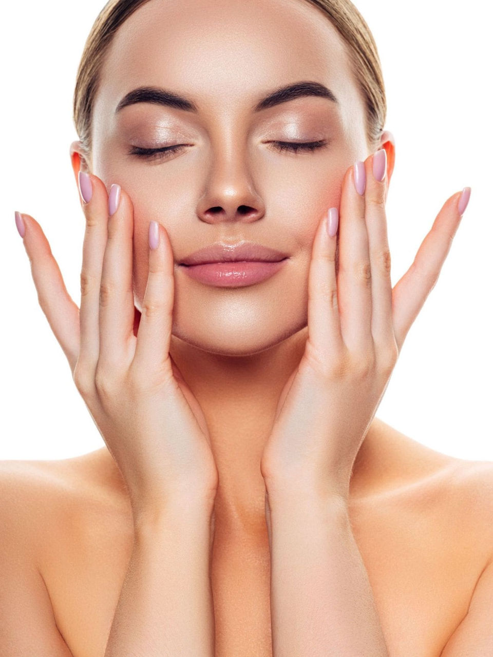 a close-up of a woman face with beautiful smooth skin after the derma filler treatment in Clinic4O2 Takanini, Auckland, NZ