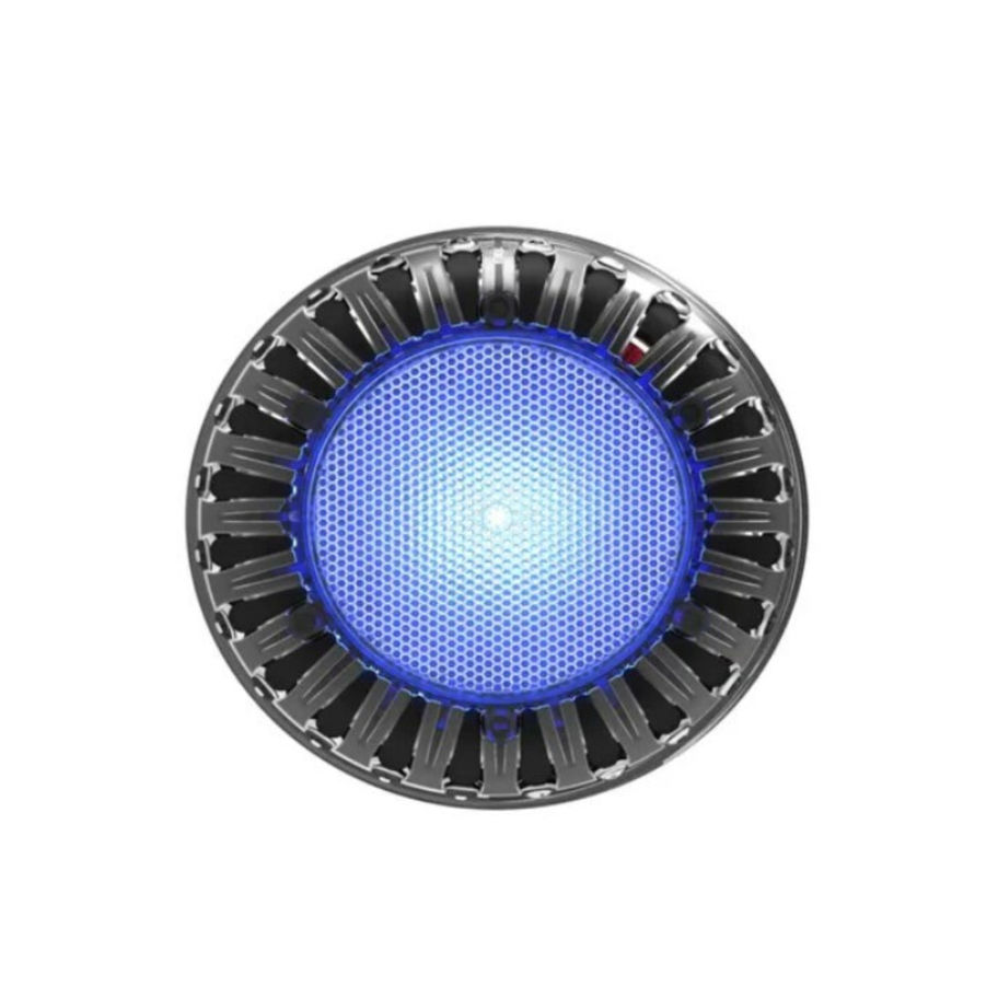 Spa Electrics EMC LED Pool Light (blue) for concrete pools, flush-mounted front view.