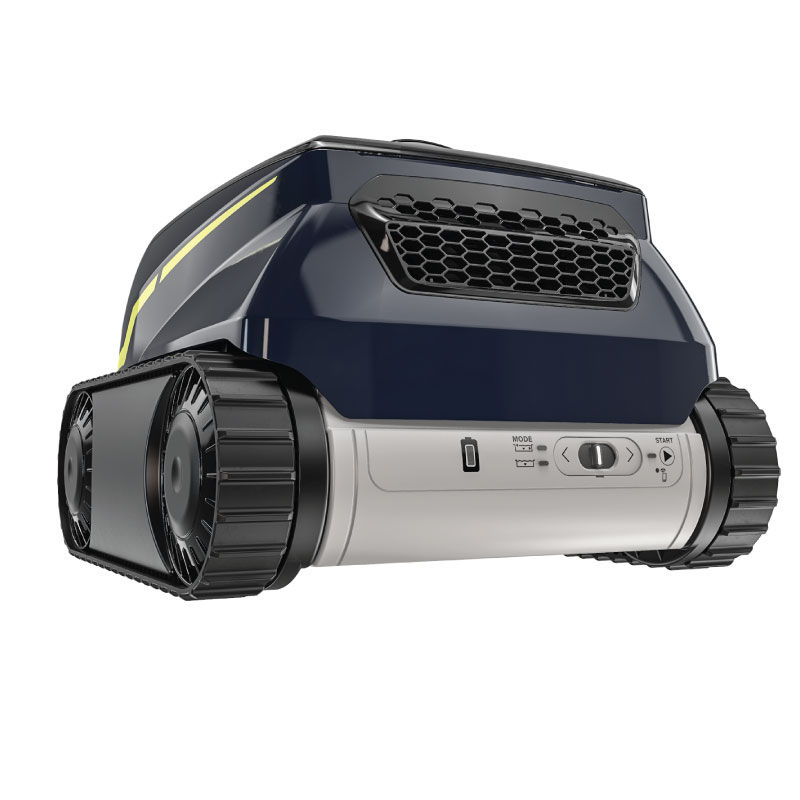 Zodiac FREERIDER 1000 Cordless Robotic Pool Cleaner photographed on white background, showcasing compact cordless design.