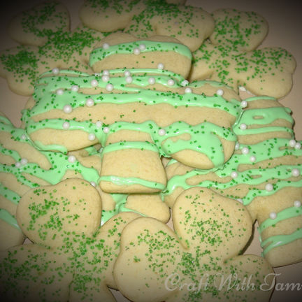 Irish Cream Cheese Sugar Cookies