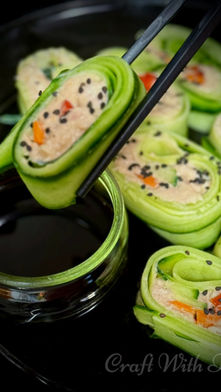 Cucumber, Sushi, Sushi Rolls, Spicy Tuna, Tuna Rolls, Cucumber Tuna Rolls