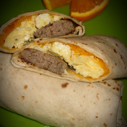 Sausage, Egg and Cheese Burritos