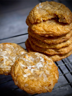 Chewy Coconut Cookies with Toasted Coconut & Macadamia Nuts – A Taste of the Tropics!