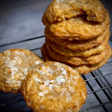 Chewy Coconut Cookies with Toasted Coconut & Macadamia Nuts – A Taste of the Tropics!