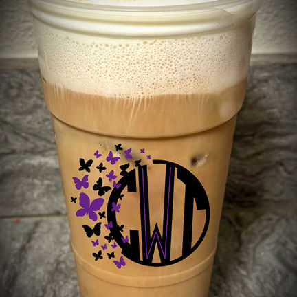 Homemade cold brew coffee topped with vanilla cream