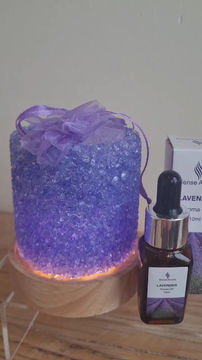 Thumbnail: Krystelle fragrance warmer set with lavender oil