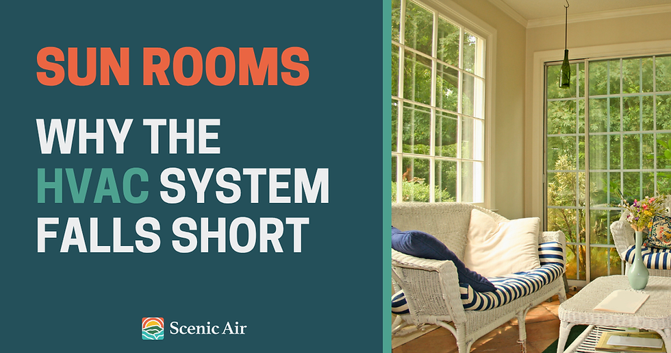 title graphic: sunrooms: why the hvac system falls short
