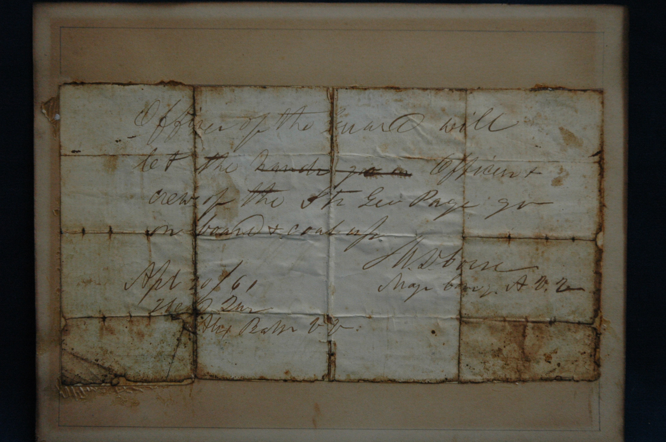 Before Restoration of Paper