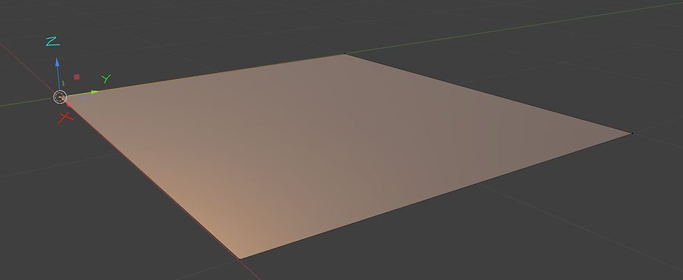 The plane extends out on x and y axes, so it exists on the xy plane, and is perpendicular to z. We can also say the planes 'up vector' is Z.