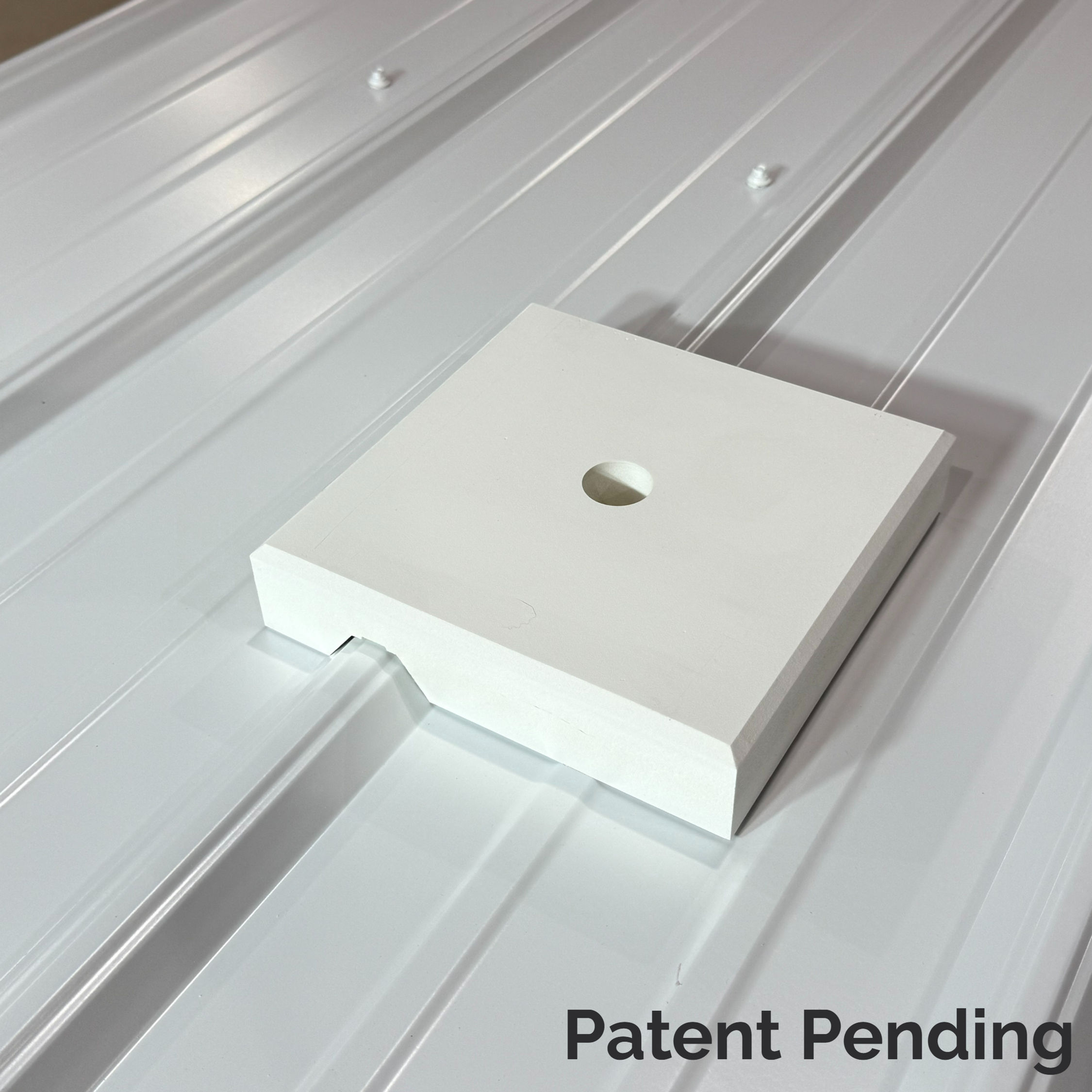 RibMount™ System Large Mounting Base for Metal Rib Siding (7.25" x 7.25")