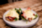 A plate of Eggs Benedict