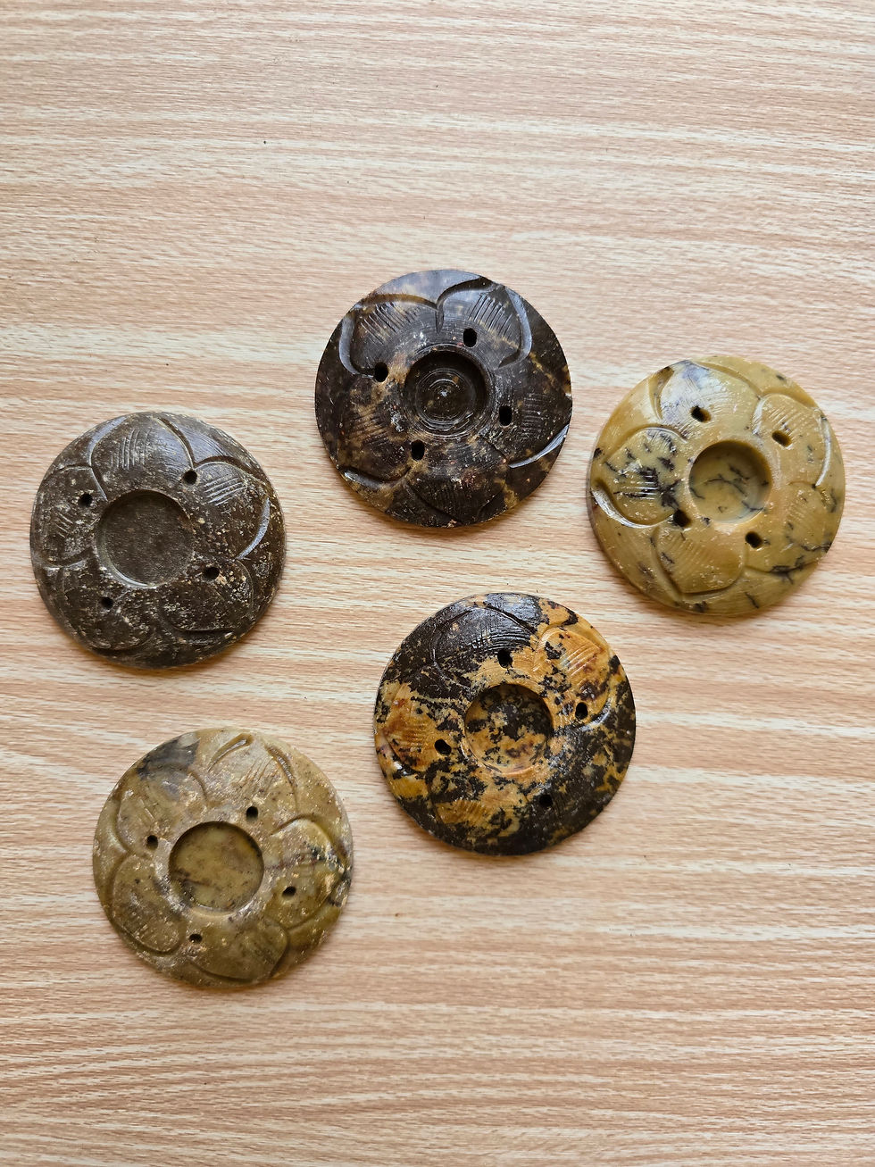 Thumbnail: Soapstone Lotus Cone and Stick Burner