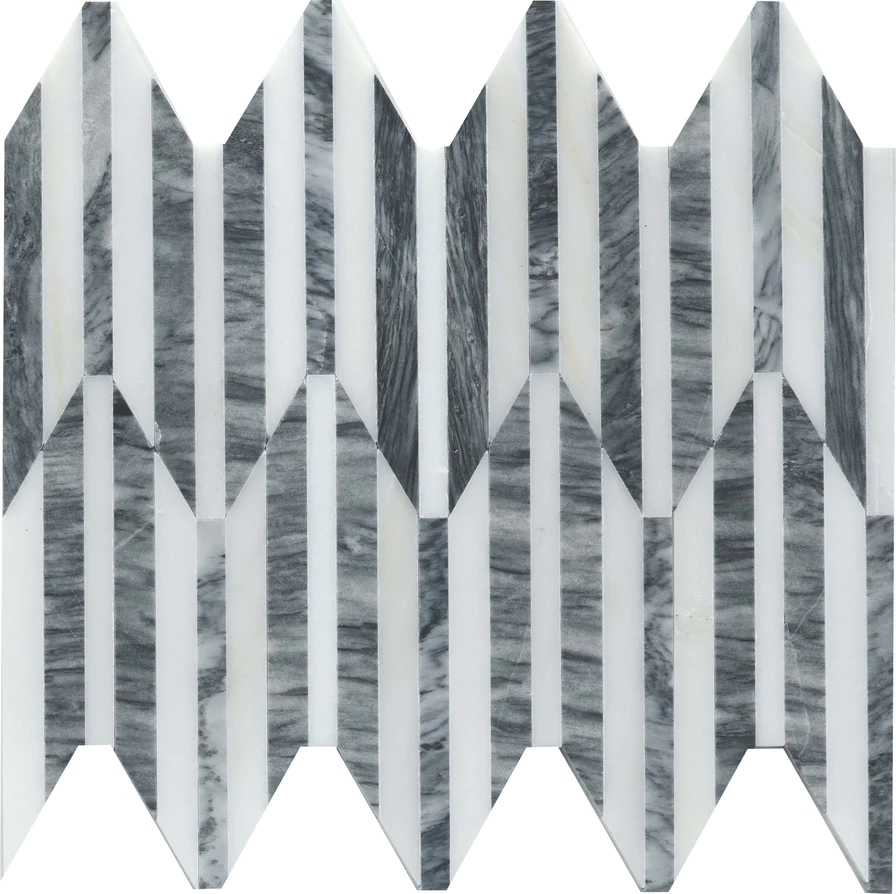 Emser Bizou Peak White and Gray