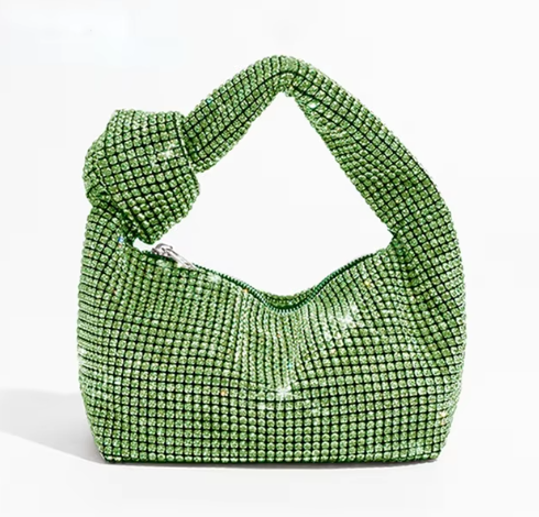 Thumbnail:  Rhinestones Knot Handbag 