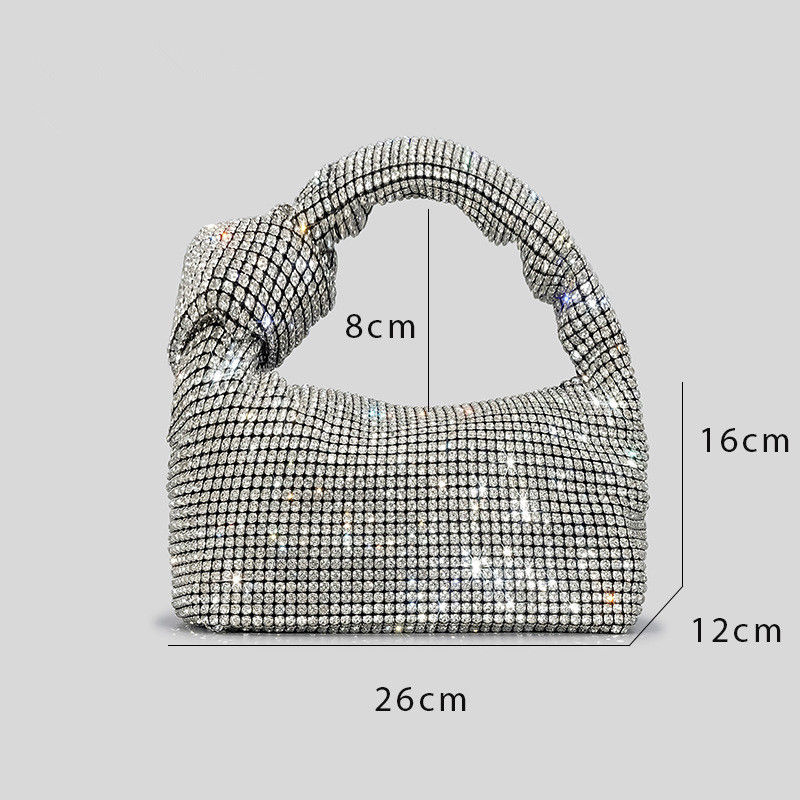 Thumbnail:  Rhinestones Knot Handbag 